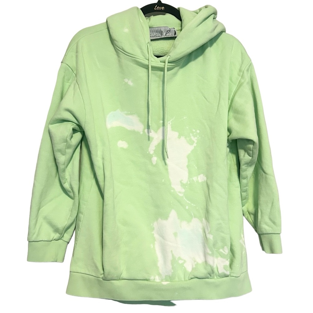 MARTINE ROSE Classic Hoodie in Tie Dye Green